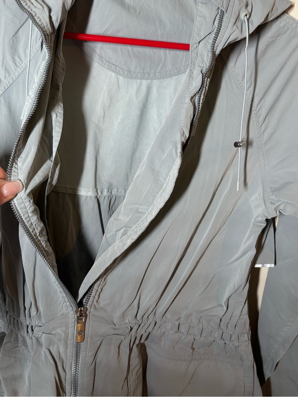 {EUC} LULULEMON Slate Blue Pack & Glyde Silver Drop Jacket - Size 4 - Picture 8 of 8